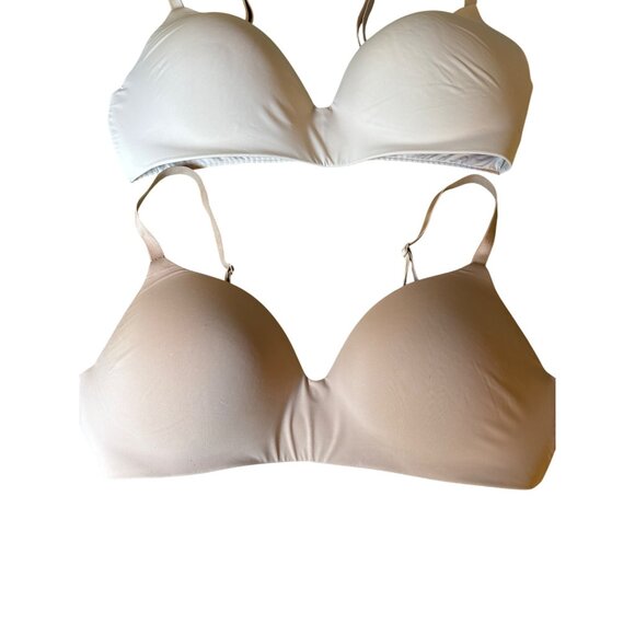 Victorias Secret T-Shirt Bra Size 38D Lot of 2 Lightly Lined Wireless Smooth - Picture 3 of 10